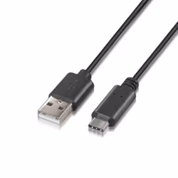 AISENS A107-0050, 0,5 m, USB A, USB C, USB 2.0, Noir
