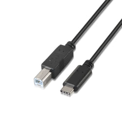 AISENS A107-0053 câble USB 1 m USB 2.0 USB C USB B Noir