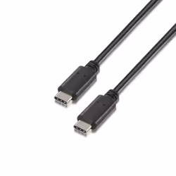 AISENS A107-0056, 1 m, USB C, USB C, USB 2.0, 480 Mbit/s, Noir