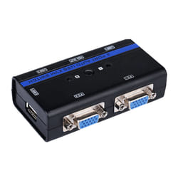 AISENS A111-0064 commutateur écran, clavier et souris Grille de montage Noir