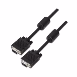 AISENS A113-0071, 1,8 m, VGA (D-Sub), VGA (D-Sub), Mâle, Mâle, Noir