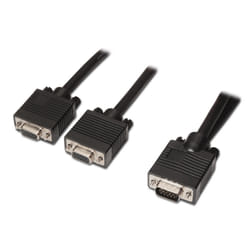 AISENS A113-0081 câble VGA 0,45 m VGA (D-Sub) 2 x VGA (D-Sub) Noir