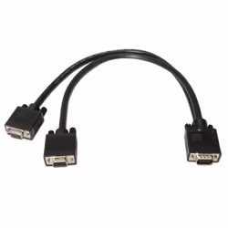 AISENS A113-0081 câble VGA 0,45 m VGA (D-Sub) 2 x VGA (D-Sub) Noir