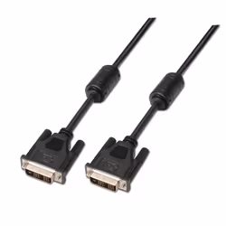 AISENS A117-0086, 1,8 m, DVI-D, DVI-D, Mâle, Mâle, Noir