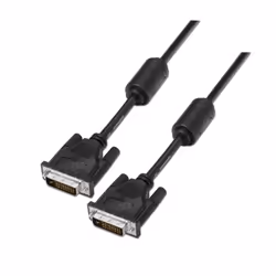 AISENS A117-0089, 1,8 m, DVI-D, DVI-D, Mâle, Mâle, Noir