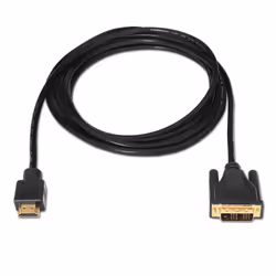 AISENS A117-0090 câble vidéo et adaptateur 1,8 m HDMI Type A (Standard) DVI 18+1 Noir