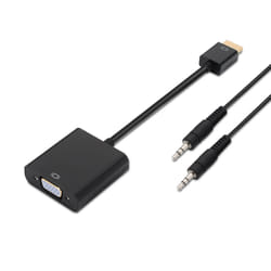 AISENS A122-0126 câble vidéo et adaptateur 0,1 m Noir