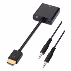 AISENS A122-0126 câble vidéo et adaptateur 0,1 m Noir