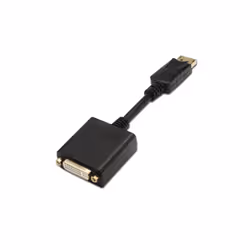 AISENS A125-0133, 0,15 m, DisplayPort, DVI, Mâle, Femelle, Or