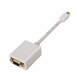 AISENS A125-0136, 0,15 m, Mini DisplayPort, VGA, Mâle, Femelle, Or
