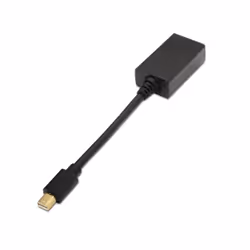 AISENS A125-0137 câble vidéo et adaptateur 0,15 m Mini DisplayPort HDMI Noir