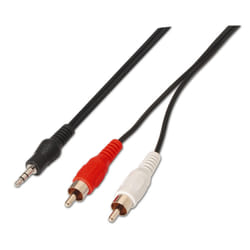AISENS A128-0147 câble audio 1,5 m 3,5mm 2 x RCA Noir