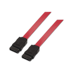 AISENS A130-0153 câble SATA 0,5 m SATA 7-pin Noir, Rouge