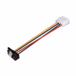 AISENS A131-0163, 0,16 m, Molex (4-pin), SATA 15 broches, Mâle, Mâle, Droit