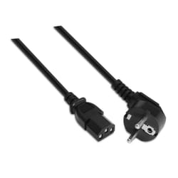 AISENS A132-0167 câble électrique Noir 1,5 m CEE7/7 Coupleur C13
