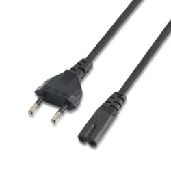 AISENS A132-0173 câble électrique Noir 1,5 m CEE7/7 Coupleur C7