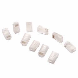AISENS A139-0297 connecteur de fils RJ-45 Transparent