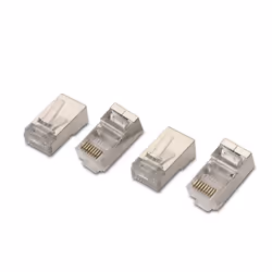 AISENS A139-0298, RJ-45, Acier inoxydable, Transparent, Cat6, F/UTP (FTP), 10 pièce(s), 160 mm