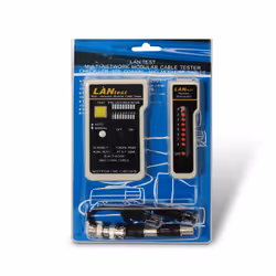 AISENS A142-0314 testeur de câble réseau Testeur de câble UTP/STP Noir, Gris