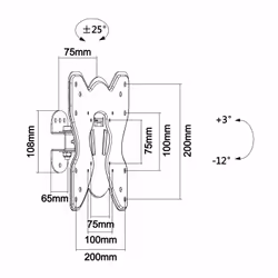 AISENS WT42TS-005 support pour téléviseur 42" Noir - Vue supplémentaire 5