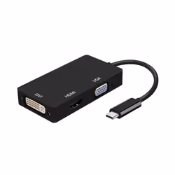 AISENS A109-0343, USB 3.2 Gen 2 (3.1 Gen 2) Type-C, Noir, DVI, HDMI, VGA, RoHS, CE, USB, 1 pièce(s)