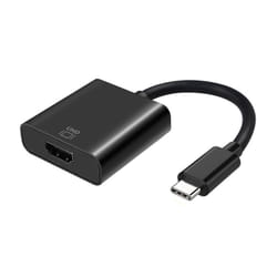 AISENS A109-0344 câble vidéo et adaptateur 0,15 m HDMI Type A (Standard) USB Type-C Noir