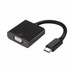 AISENS A109-0347, 0,15 m, VGA (D-Sub), USB Type-C, Femelle, Mâle, Droit