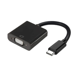 AISENS A109-0347 câble vidéo et adaptateur 0,15 m VGA (D-Sub) USB Type-C Noir