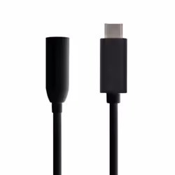 AISENS A109-0348 câble de téléphone portable Noir 0,15 m USB C 3,5 mm