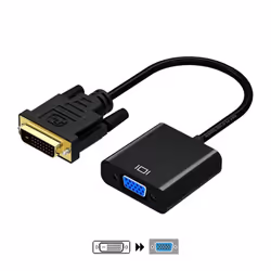 AISENS A147-0352, 0,1 m, DVI-D, VGA (D-Sub), Mâle, Femelle, Droit