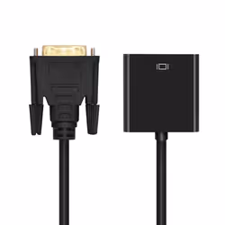 AISENS A147-0352 câble vidéo et adaptateur 0,1 m DVI-D VGA (D-Sub) Noir