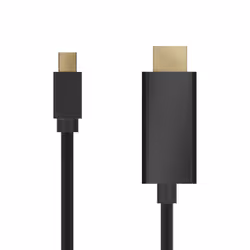 AISENS A125-0361 câble vidéo et adaptateur 2 m Mini DisplayPort HDMI Noir - Vue supplémentaire 2