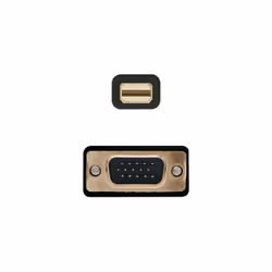 AISENS A125-0362 câble vidéo et adaptateur 2 m Mini DisplayPort VGA Noir