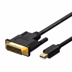AISENS A125-0363, 2 m, Mini DisplayPort, DVI, Mâle, Mâle, Or