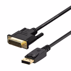AISENS A125-0366, 2 m, DisplayPort, DVI, Mâle, Mâle, Or