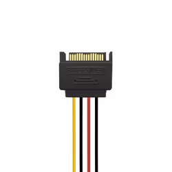AISENS A131-0353 câble SATA 0,2 m SATA 15 broches 2 x SATA 15 broches Noir, Rouge, Jaune