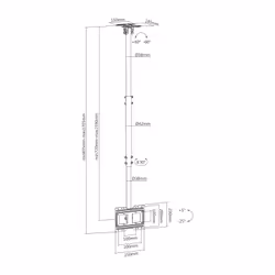 AISENS CT43TSE-053 support pour téléviseur 43" Noir - Vue supplémentaire 8