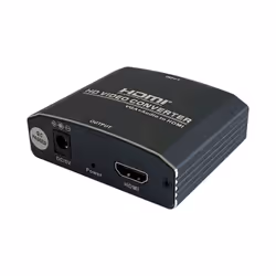 AISENS A115-0386, Convertisseur vidéo scaler, Énergie, Noir, 1600 x 1200 pixels, 1080p, 60 Hz