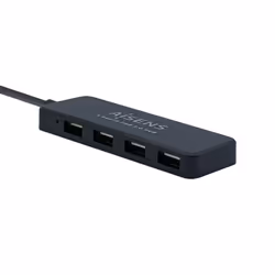 AISENS A104-0402 hub & concentrateur USB 2.0 480 Mbit/s Noir