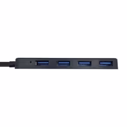 AISENS A106-0399 hub & concentrateur USB 3.2 Gen 1 (3.1 Gen 1) Type-A 5000 Mbit/s Noir