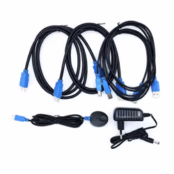 AISENS A111-0400 commutateur écran, clavier et souris Noir