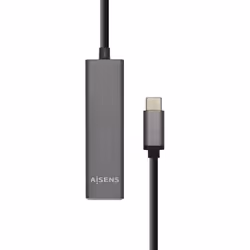 AISENS A109-0403, USB 3.2 Gen 1 (3.1 Gen 1) Type-C, USB 3.2 Gen 1 (3.1 Gen 1) Type-A, 5000 Mbit/s, Anthracite, 0,15 m, RoHS,  ...