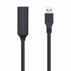 AISENS A105-0408, 10 m, USB A, USB A, USB 3.2 Gen 1 (3.1 Gen 1), 5000 Mbit/s, Noir
