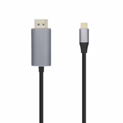 AISENS A109-0395, 1,8 m, DisplayPort, USB Type-C, Mâle, Mâle, Droit