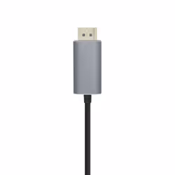 AISENS A109-0395 câble vidéo et adaptateur 1,8 m DisplayPort USB Type-C Aluminium, Noir