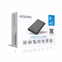 AISENS ASE-2525B Boîtier de disques de stockage Enceinte ssd Noir 2.5" - Vue supplémentaire 4