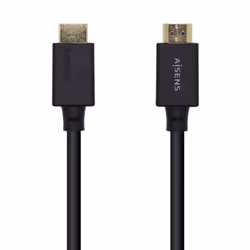 AISENS A150-0420, 0,5 m, HDMI Type A (Standard), HDMI Type A (Standard), Compatibilité 3D, 48 Gbit/s, Noir
