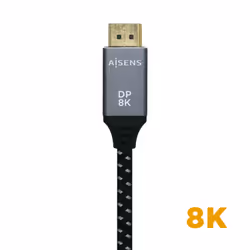AISENS A149-0437 câble DisplayPort 2 m Noir, Gris