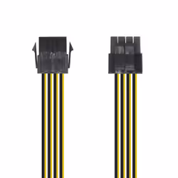 AISENS A131-0419, 0,3 m, 8-pin EPS12V, 8-pin(4+4) EPS12V, Mâle, Femelle, Droit
