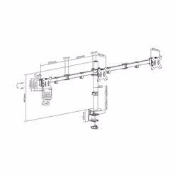 AISENS DT27TSR-061 support d'écran plat pour bureau 27" Noir - Vue supplémentaire 6